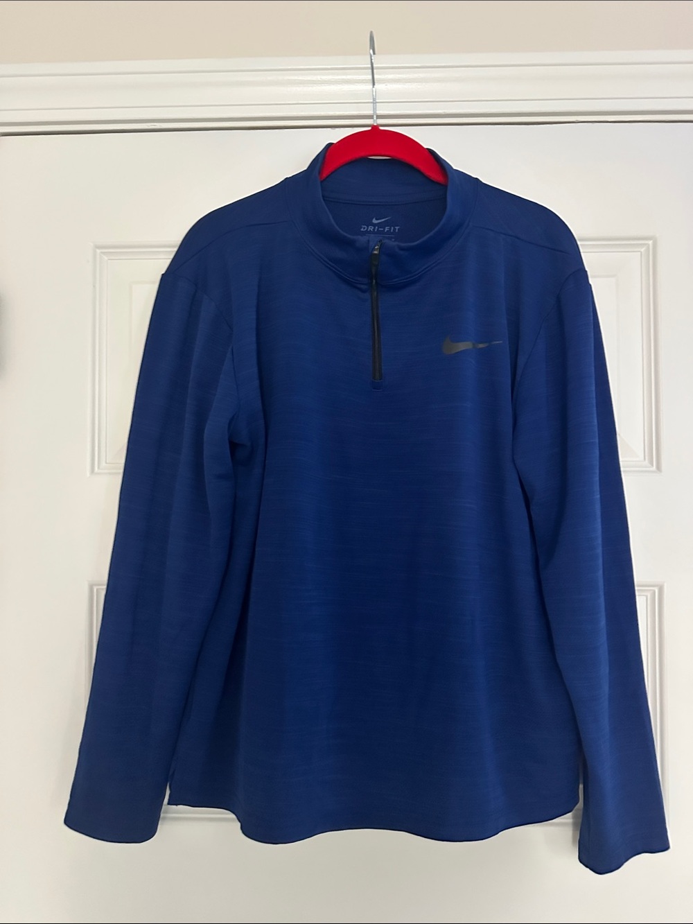 Nike Navy Blue Quarter-Zip Dri-FIT Pullover